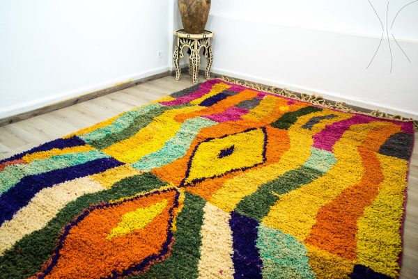 ANTIQUE BERBER RUG - Mrirt Wool Rug - Authentic large carpet - Wool Area Rug - Living Room Gift Special and rare Beni Mrirt 3*2M or 10*7 Ft