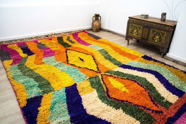 ANTIQUE BERBER RUG - Mrirt Wool Rug - Authentic large carpet - Wool Area Rug - Living Room Gift Special and rare Beni Mrirt 3*2M or 10*7 Ft