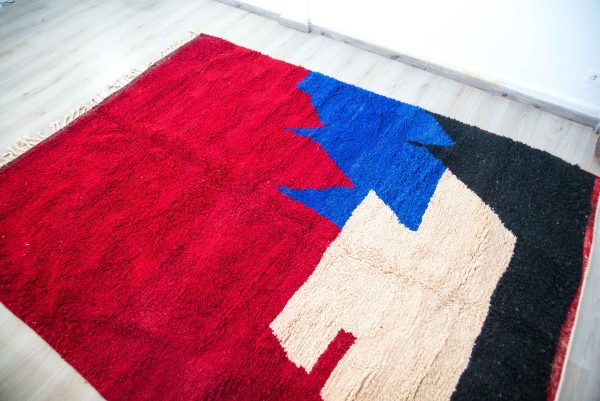 Colorful Moroccan rug,Tuft Rug, sheepskin rug,Nordic Geometric Rug, modern rug, tufted rug,dada rug