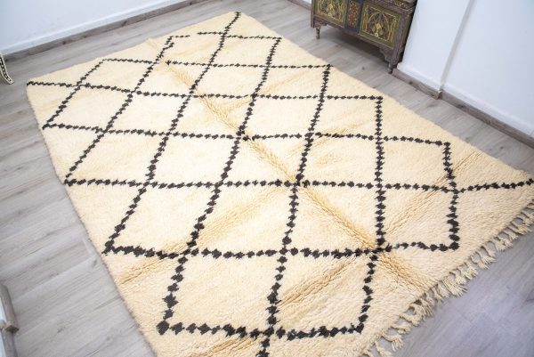 Morrocan ivory rug, Scandinavian Nordic Decor Inspired Rug Hand Woven Wool MOROCCO RUGS