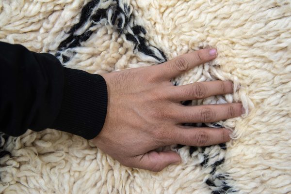 Large handwoven cream rug, bedroom rug, cotton carpet, living room rug, bohemian decor, area rug, kitchen rug, nursery rug, kids room rug.