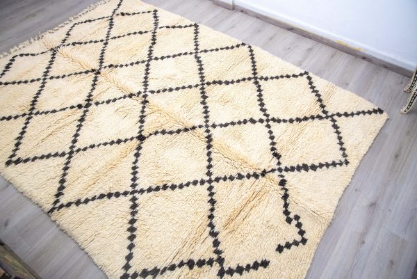 Morrocan ivory rug, Scandinavian Nordic Decor Inspired Rug Hand Woven Wool MOROCCO RUGS
