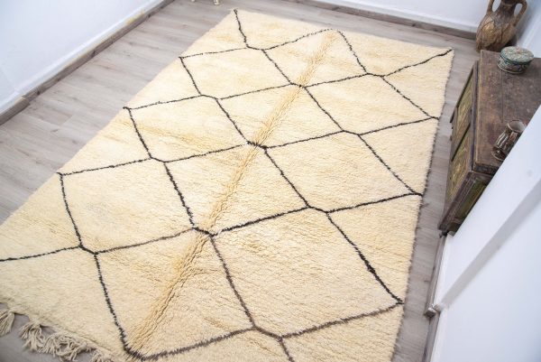 Beni Ourain Rug,Authentic Moroccan Rug,Hand Knotted Rug,Handmad Wool Rug,Berber Teppich,Vintage Berber Rug,Moroccan Teppich,Moroccan Carpet