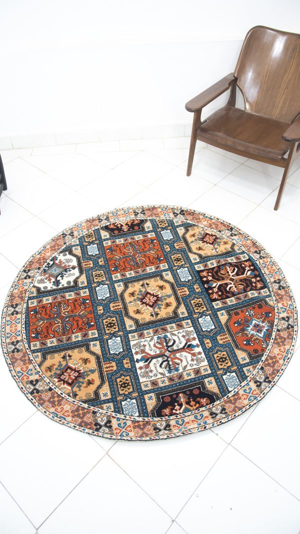 round moroccan rug, Authentic 90s Moroccan Rug, Wool Rug,Berber Teppich catpet ,Vintage Berber Rug