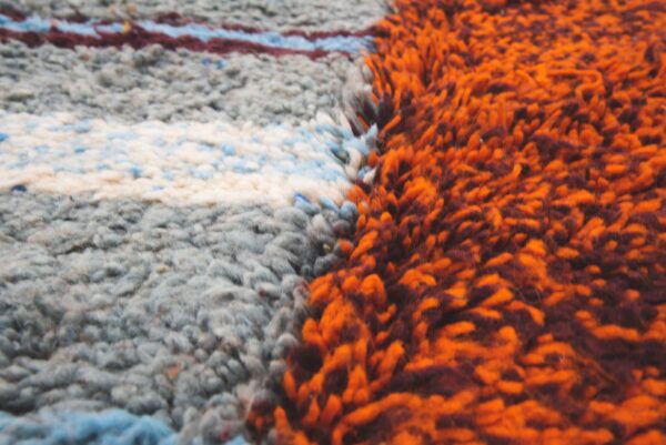 Contemporary rug 8.2 FT X 5.2 FT - Vintage berber rug - Moroccan area rug - Hand woven rug - Moroccan Contemporary rug - Wool rug - Pink rug