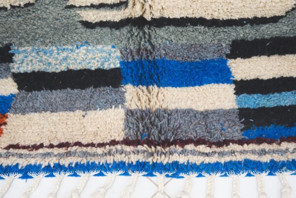 Contemporary rug 8.2 FT X 5.2 FT - Vintage berber rug - Moroccan area rug - Hand woven rug - Moroccan Contemporary rug - Wool rug - Pink rug
