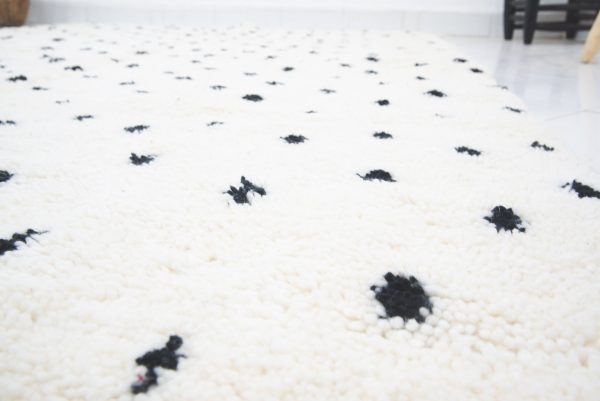 Moroccan rug Hand knotted - Beni ourain rug - all wool berber rug - handmade rug - Genuine lamb wool