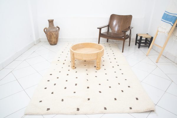 Moroccan rug Hand knotted - Beni ourain rug - all wool berber rug - handmade rug - Genuine lamb wool
