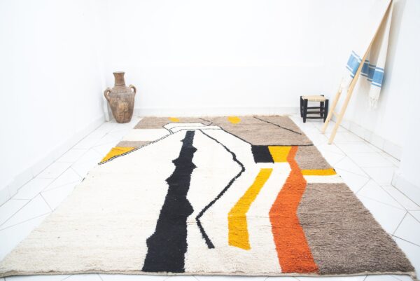 abstract geometric rugs Beni Ourain