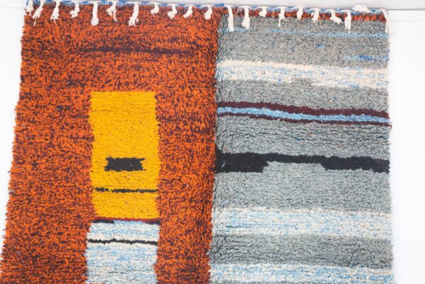 Contemporary rug 8.2 FT X 5.2 FT - Vintage berber rug - Moroccan area rug - Hand woven rug - Moroccan Contemporary rug - Wool rug - Pink rug