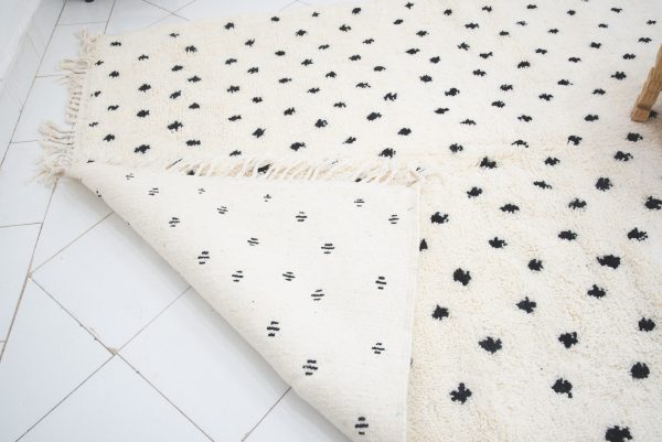 Moroccan rug Hand knotted - Beni ourain rug - all wool berber rug - handmade rug - Genuine lamb wool