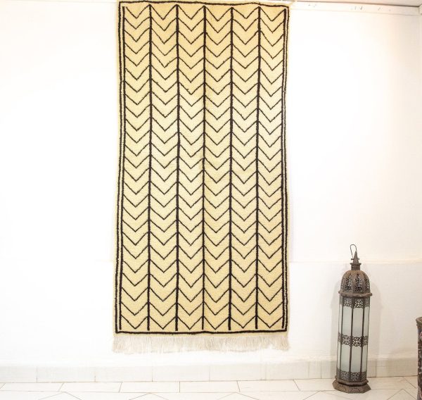 vintage Beni Ourain Rug,Large handwoven rug, bedroom rug, living room rug, bohemian decor, area rug,vintage unique rug