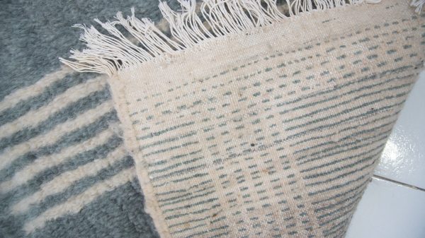 geometric Beni Ourain Rug,Large handwoven cream rug, bedroom rug, living room rug, bohemian decor, area rug,vintage unique rug