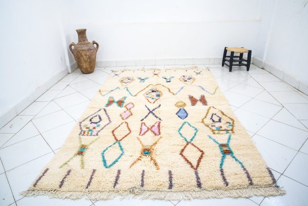 Moroccan colorful berber boho rug, berber rug, boho rug, Handmade Carpet