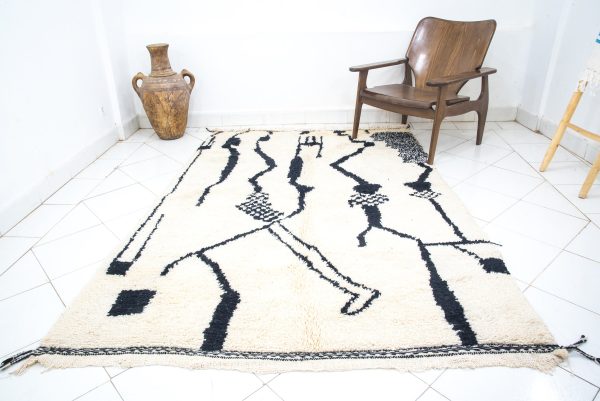 BCreative Geometric Patterns Carpet from morocco Handmad Wool Rug