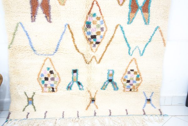 Moroccan colorful berber boho rug, berber rug, boho rug, Handmade Carpet