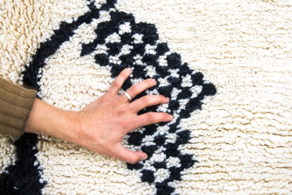 BCreative Geometric Patterns Carpet from morocco Handmad Wool Rug