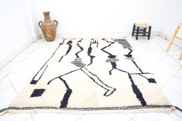 BCreative Geometric Patterns Carpet from morocco Handmad Wool Rug