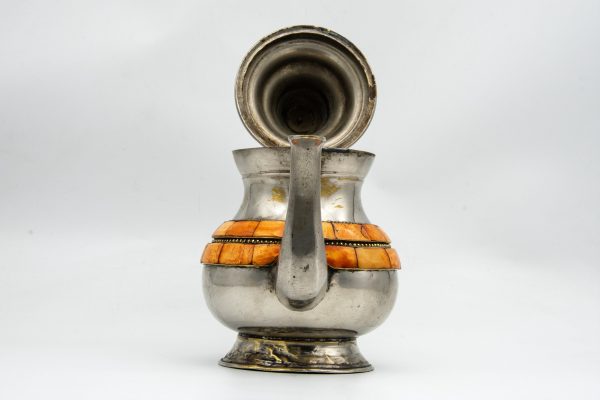 Amazing Antique Moroccan Tea pot Decorated with camel Bones | Very Good Condition
