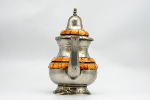 Amazing Antique Moroccan Tea pot Decorated with camel Bones | Very Good Condition