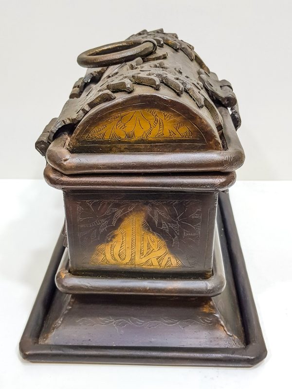 Jewellery Box Oriental Vintage Brass Treasure Chest Jewelry Box