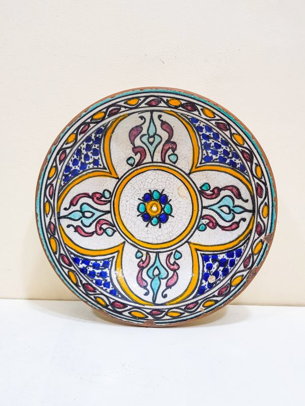 Moorish Patterned Earthenware Bowls, Very beautiful moroccan antique decor