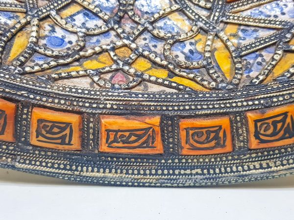 Moroccan Patterned Earthenware Bowls made from a mix of copper, Very beautiful moroccan antique decor