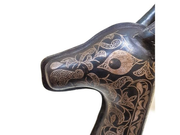 antique Greek Deer copper decoration, copper Deer Sculpture Hand carved