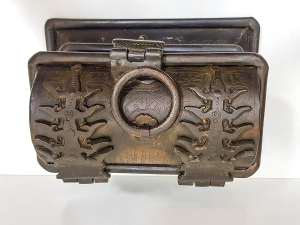 Jewellery Box Oriental Vintage Brass Treasure Chest Jewelry Box