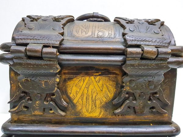 Jewellery Box Oriental Vintage Brass Treasure Chest Jewelry Box