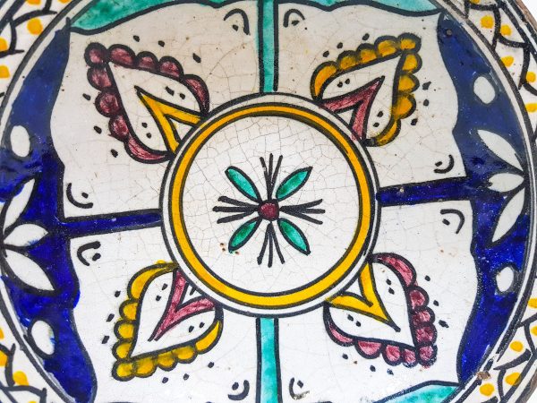 Moroccan Patterned Earthenware Bowls, Very beautiful moroccan antique decor