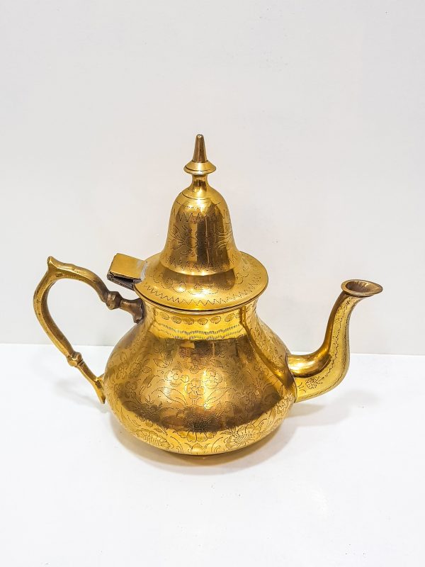 VINTAGE Moroccan Copper Teapot, Antique Copper Teapot Morocco, Moroccan Handmade Teapot