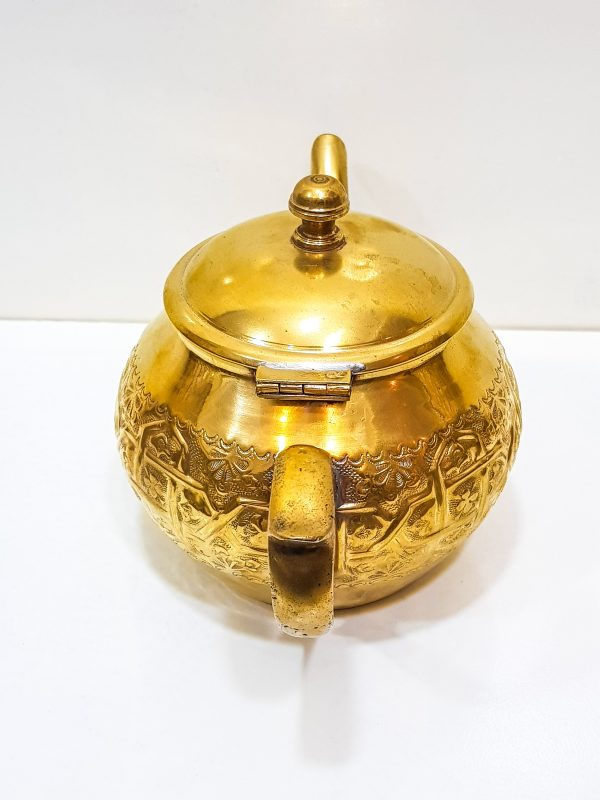Vintage Moroccan Engraved Tea pot, VINTAGE Moroccan Copper Teapot, Antique Copper Teapot Morocco