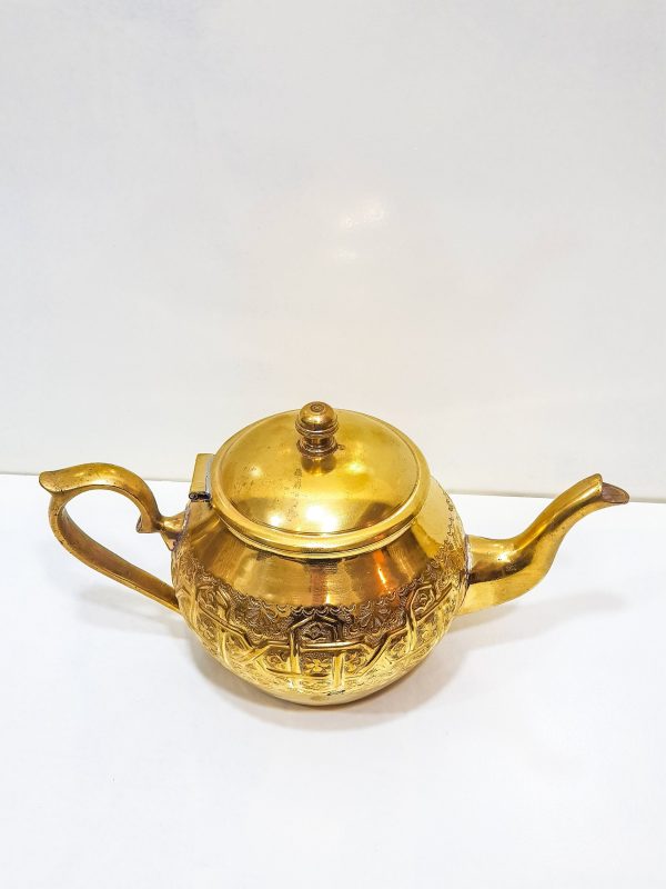 Vintage Moroccan Engraved Tea pot, VINTAGE Moroccan Copper Teapot, Antique Copper Teapot Morocco