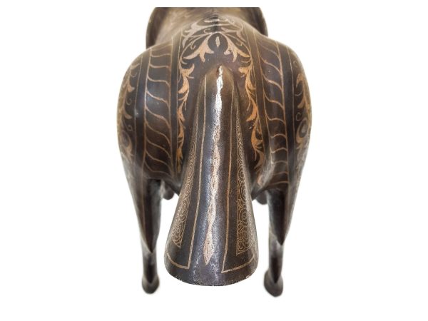antique Greek Deer copper decoration, copper Deer Sculpture Hand carved