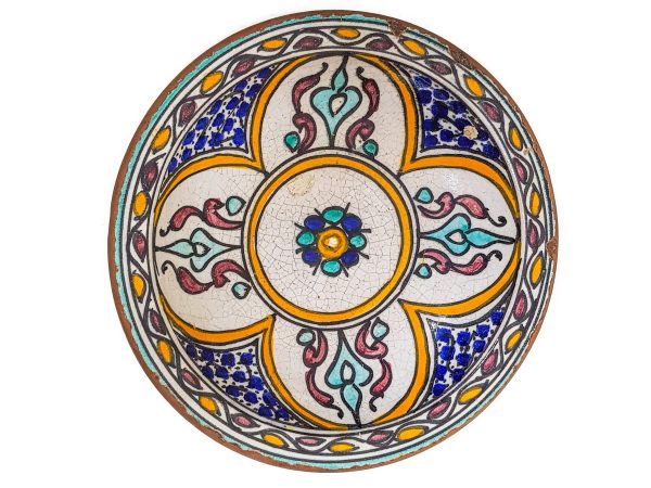 Moorish Patterned Earthenware Bowls, Very beautiful moroccan antique decor