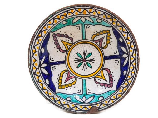Moroccan Patterned Earthenware Bowls, Very beautiful moroccan antique decor