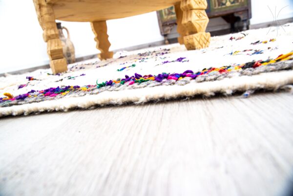 Moroccan rug Hand knotted - Beni ourain rug - all wool berber rug - handmade rug - Genuine lamb wool