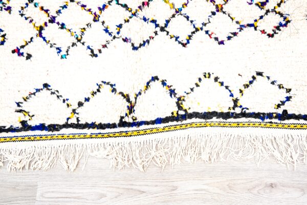 Moroccan rug Hand knotted - Beni ourain rug - all wool berber rug - handmade rug - Genuine lamb wool